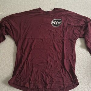 UMASS maroon longsleeve- SIZE XS
